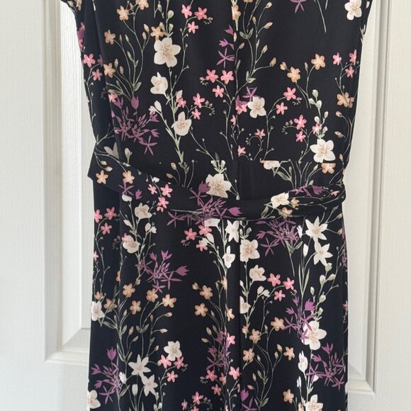 American Living Womens Black Floral Dress Size 8 - Picture 14 of 16